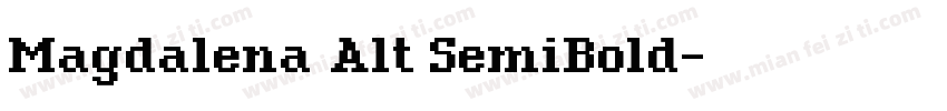 Magdalena Alt SemiBold字体转换